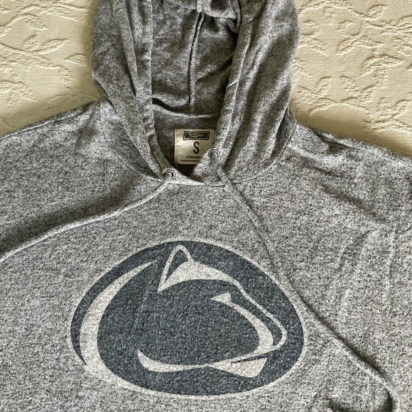 PENN STATE Gray Hoodie Sweatshirt w/ Pouch Pocket - Picture 2 of 5